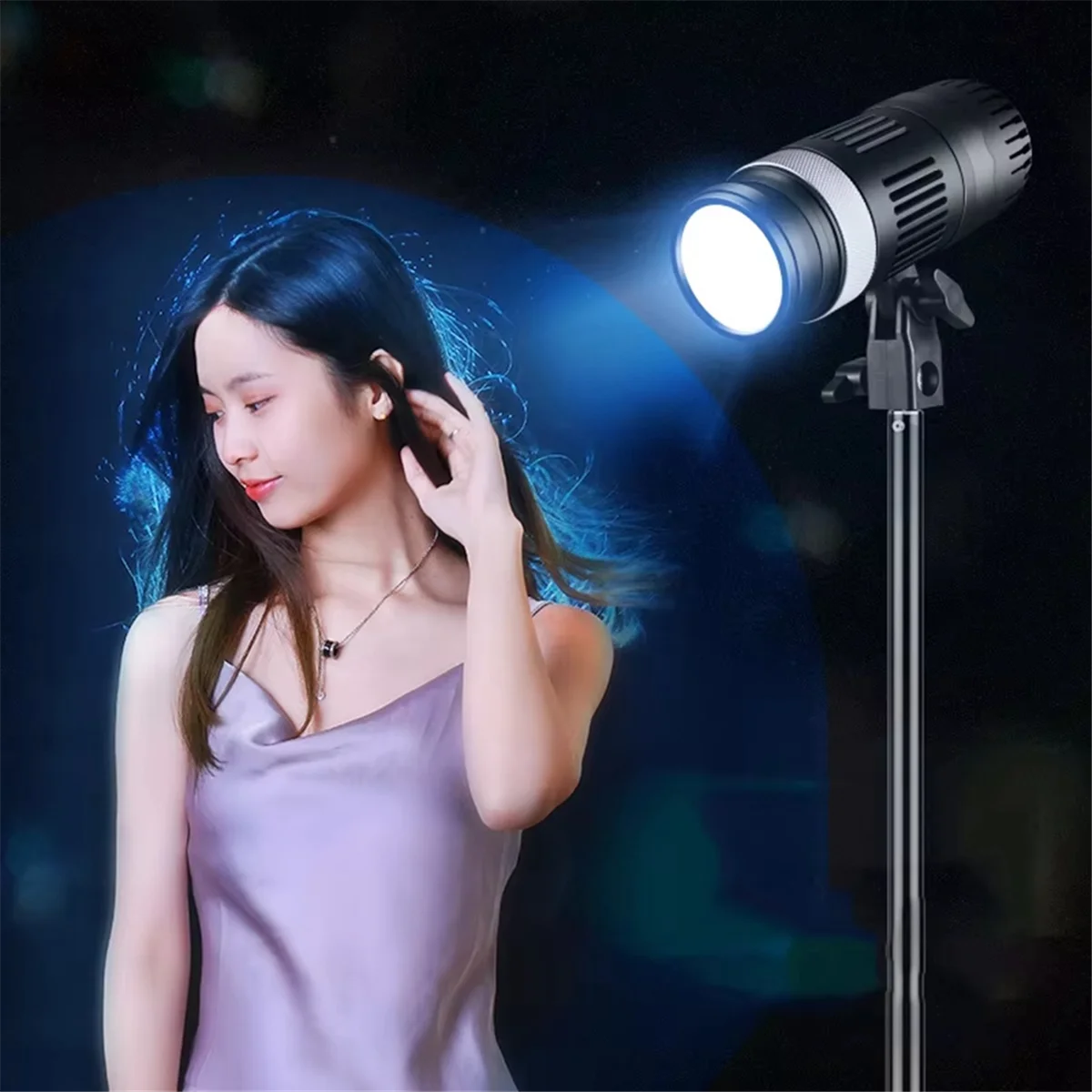 

NEW RGB Photography LED Video Light with Remote Control Daylight-Balanced Sun Lamp,Portrait Flash Studio Accessories US Plug