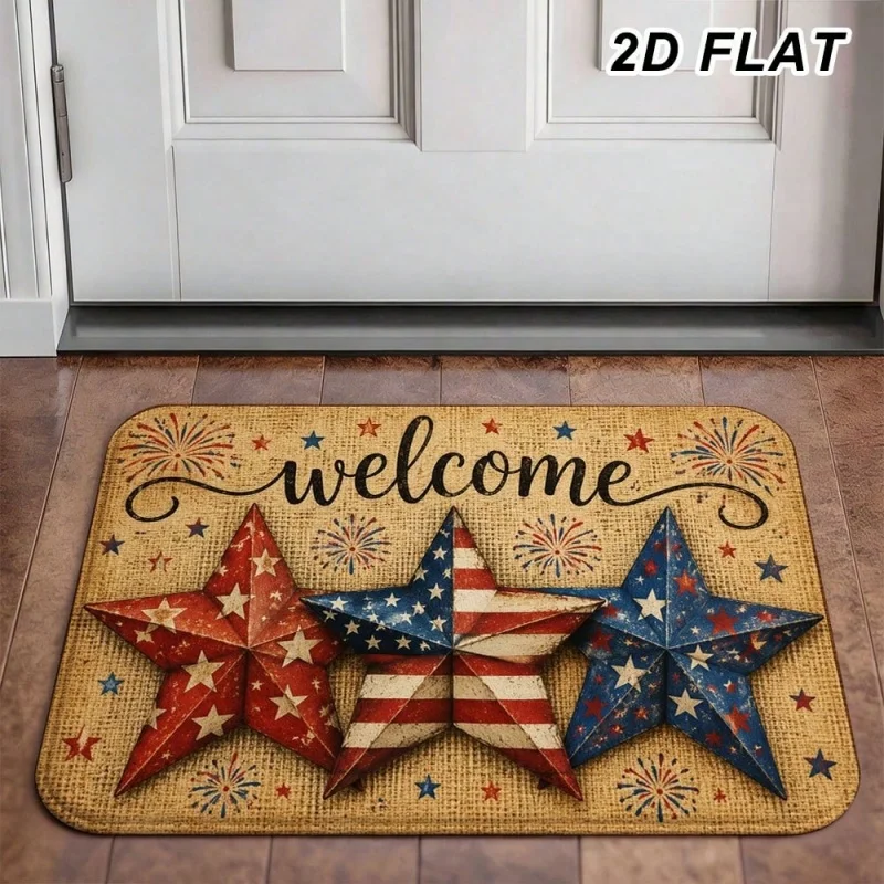 Newest Floor Mat Colorful Paw Print Wipe Your Paws Pet Doormat Dog Cat Non Slip Entry Mat