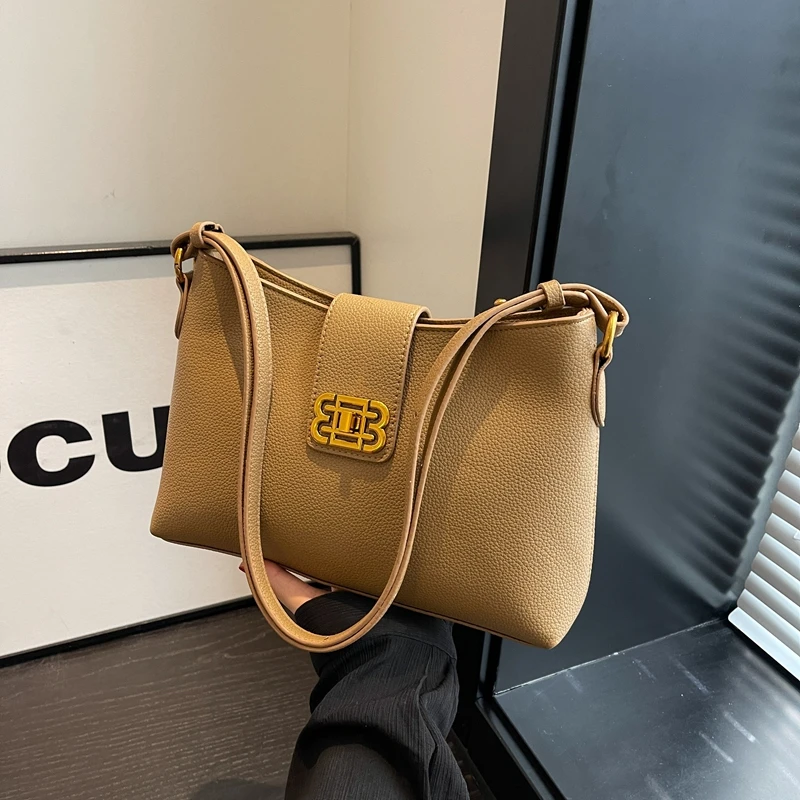 Wysokiej klasy uniwersalna torba na ramię - elegancki, niszowy, modny design pasujący do słodkich, retro, codziennych i modnych stylizacji dziewczęcych.