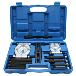 12pcs Bearing Puller Kit Bearing Separator Pinion Wheel Bearing Removal Kit with 2