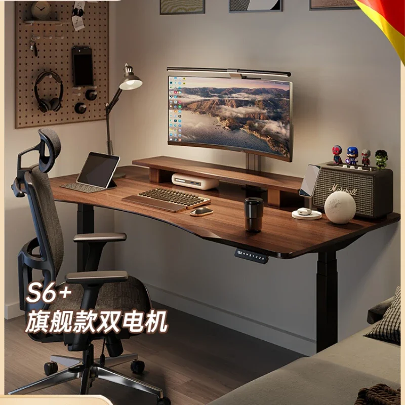 

Electric Lifting Desk Desk Solid Wood Desk Smart Workbench Game Tables Adjustable Computer Desk