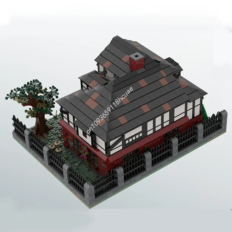 2887 pz MOC Personalizzato Medievale Fachwerk Casa Creatored Modello Building Blocks Assemblare Regali Di Natale FAI DA TE Giocattolo Educativo Mattoni Per Bambini