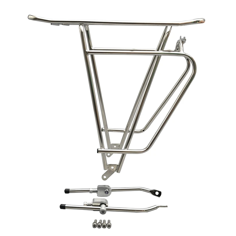 AliExpress NONE Rear Luggage Rack for 26 "27.5" 29 " Touring Bicycle Long-distance Bike Back Rack Treking Bicycle Stainless steel Cargo Rack