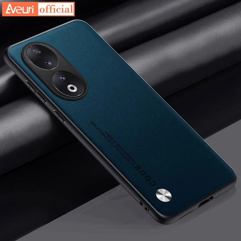 Phone Case For Honor 70 90 50 Honor90 Luxury PU Leather Case For Honor 90 70 50 Back Matte Silicone Full Protection Cover