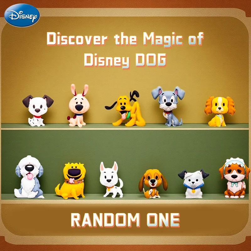 Disney Officially Licensed Blind Box PVC Dogs Lucky Pluto Bolt Gift 1Pc DISNEY