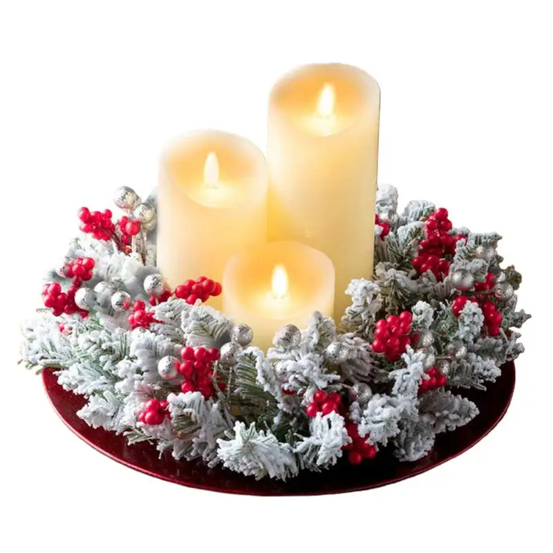 Christmas Candle Rings Wreath Christmas Kitchen Cabinet Wreaths Pillars Candle Rings Christmas Wreaths Table Centerpieces Rings