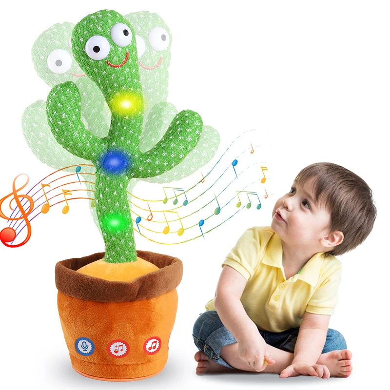 Dancing Talking Cactus Toys for Children, Interactive Talking, Electronic Plush Toy Decoração de casa Presentes de Natal para crianças