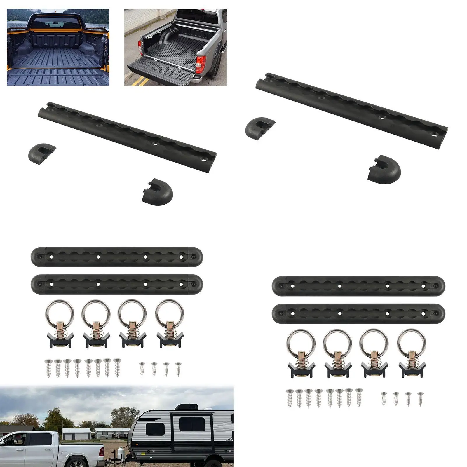 

Грузовое управление L-треком, черный, простой в установке, безопасные нагрузки для закрытых прицепов, квадроциклов, грузовиков, кромок, практичных прицепов