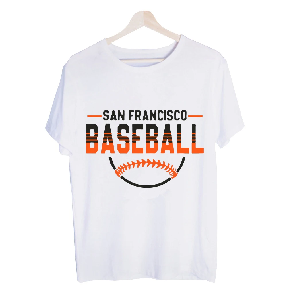 Men's San Francisco Baseball Graphic Tee, Short Sleeve Crew Neck T-Shirt for Casual Summer Wear