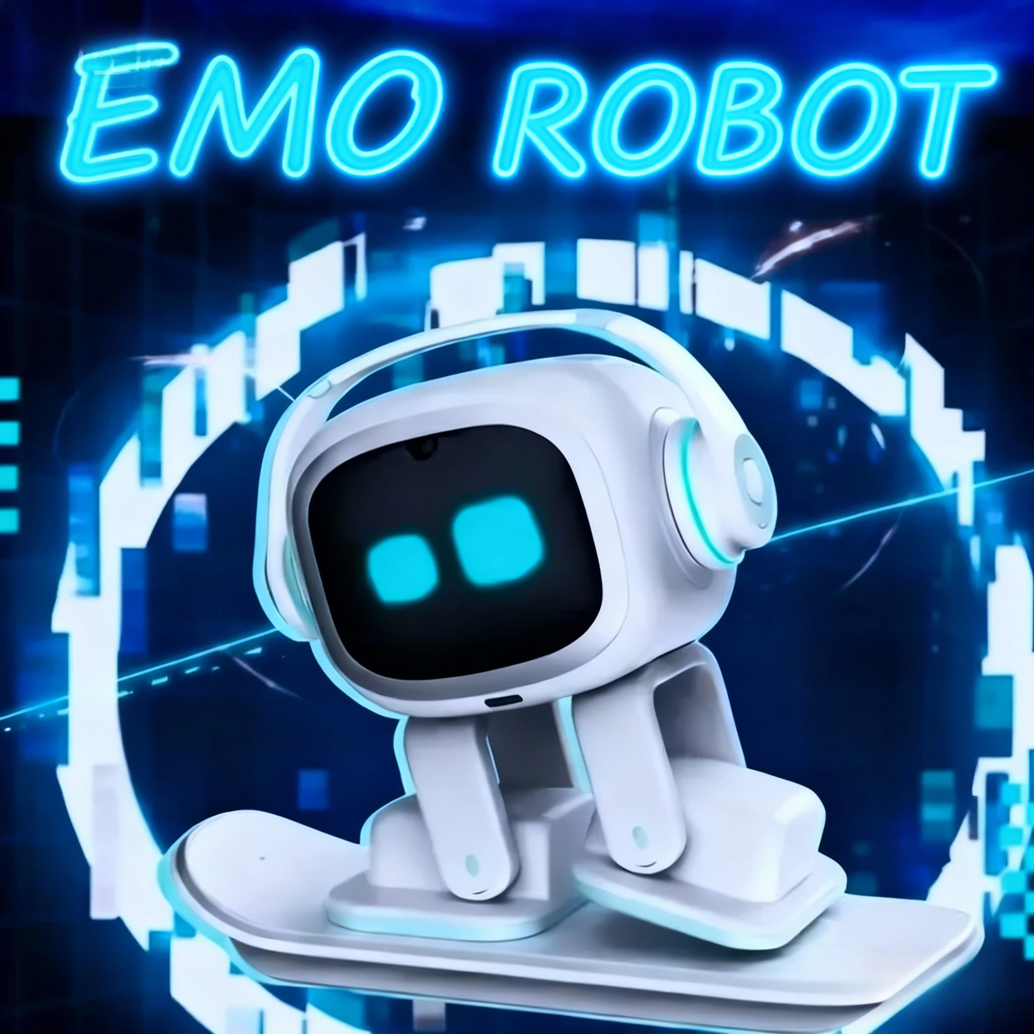EMO AIデスクロボットコンパニオン | ChatGPT搭載の音声コマンドと