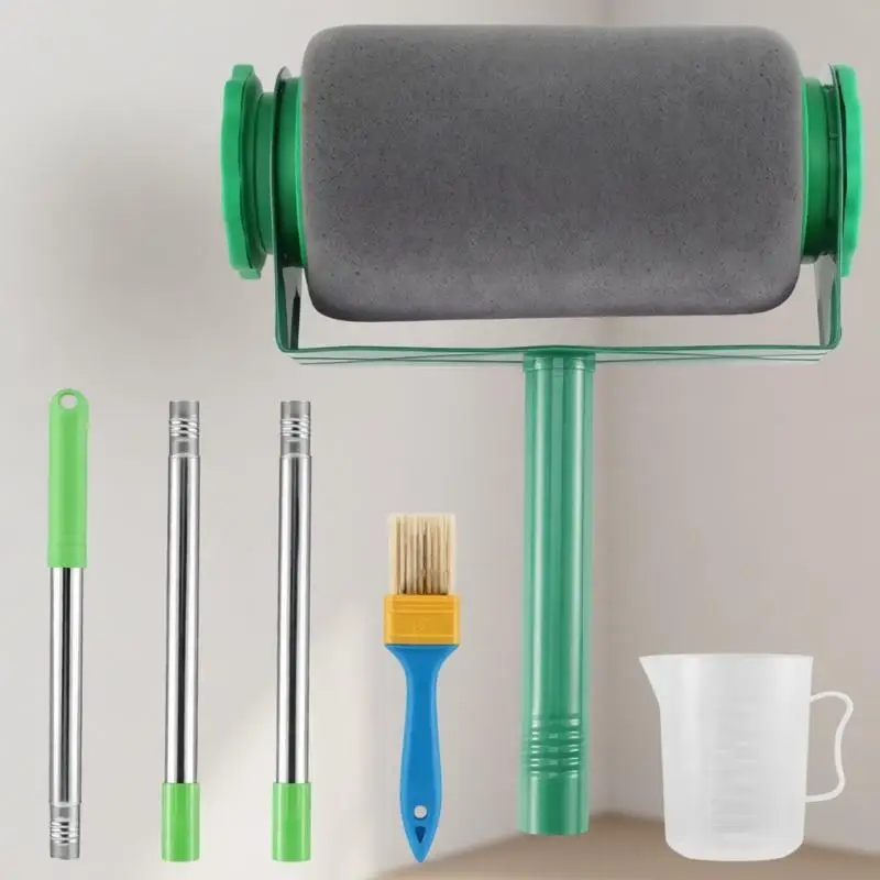

Complete Painting Collection Includes Roller Brush Cup And 2 Extension Rods For Indoor Outdoor Projects