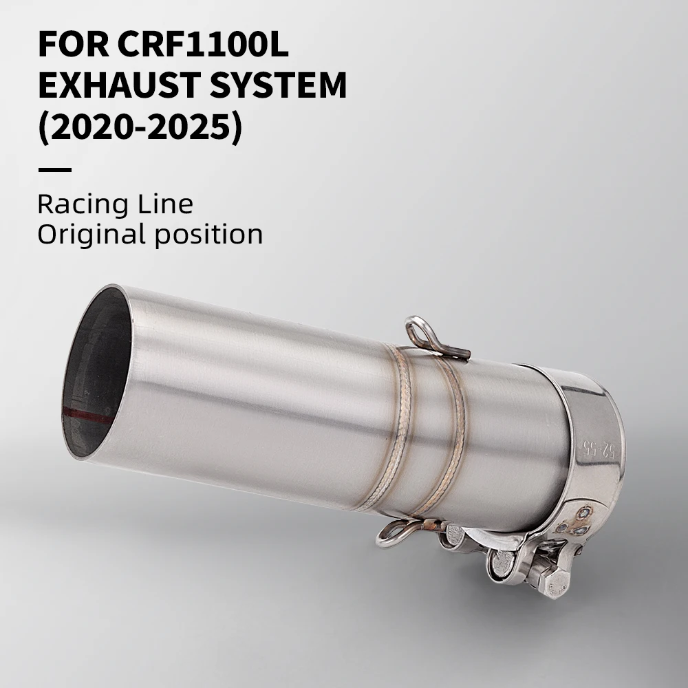 

Для CRF1100 CRF1100L (2020-2025) Africa Twin выхлопная труба мотоцикла 51 мм, адаптер секции среднего звена, соединительная трубка