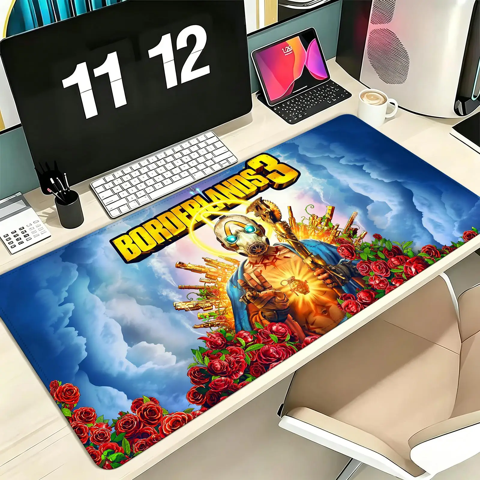 Pro E-Sports XXL Gaming Mousepad Extra Large Non-Slip Stitched Edge Keyboard Laptop Desk Mat For PC Gamer Hot game Borderlands 3