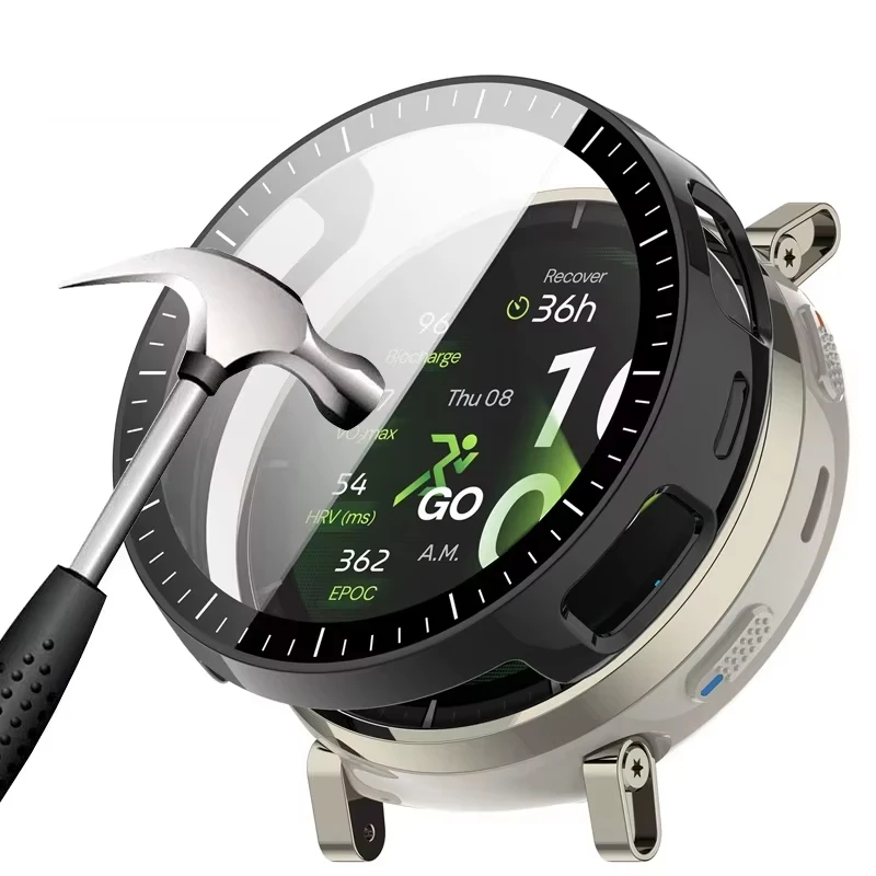 PC Case＋High Definition Glass For Amazfit Active 3 Screen Glass Anti-falling Protective Shell Amazfit Active Max HD Glass Cover