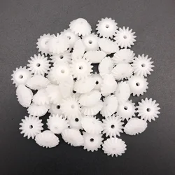 50Pcs 0.5 Module 16T Plastic Bevel Gear 0.5M T=16 Bore Hole Aperture 2MM 1.95MM 2A DIY Model S162A Accessories 16 Teeth 16-tooth