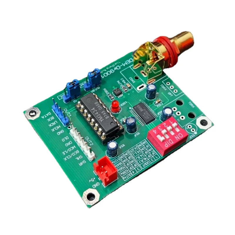 DIR9001+YM3434 Digital Reception PCM56 DAC Decoder Board Fiber Coaxial Input To IIS Output 24bit 96K