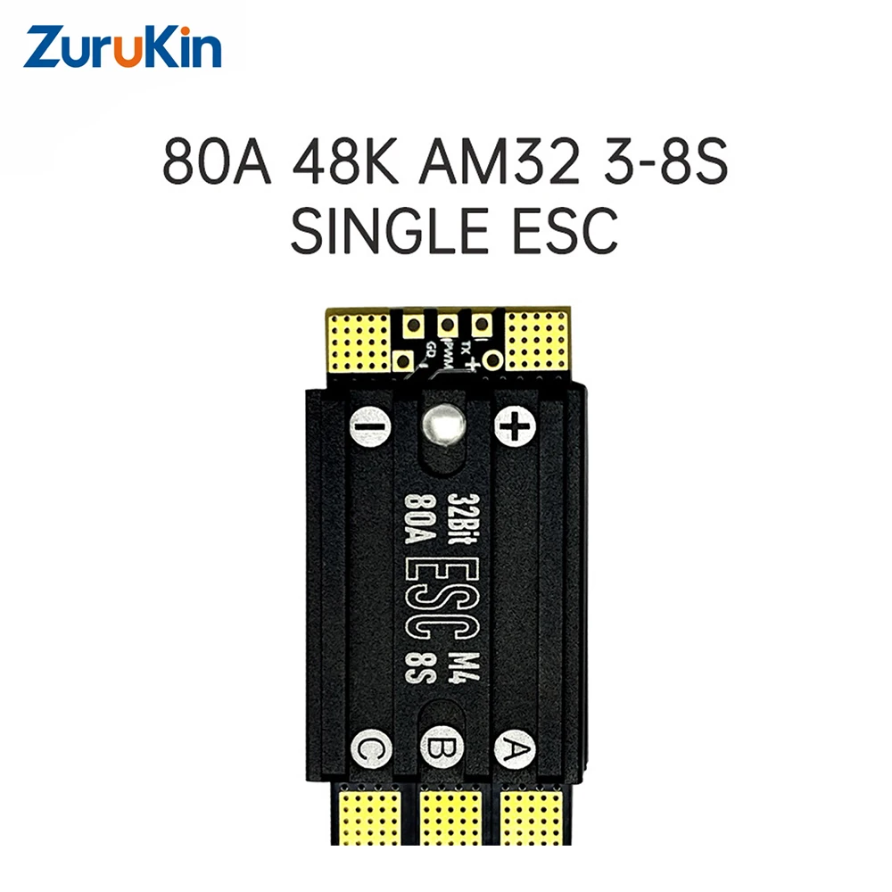 Aocoda-RC 80A 48K AM32 3 ~ 8S ESC unique adapté pour Drone FPV course quadrirotor Support DShot 150/300/600 Multishot/Oneshot
