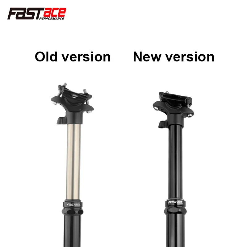 FASTACE Height Adjustable Seatpost 30.9/31.6mm MTB Dropper 440mm Internal Routing External Cable Remote Lever 125mm Travel Seat