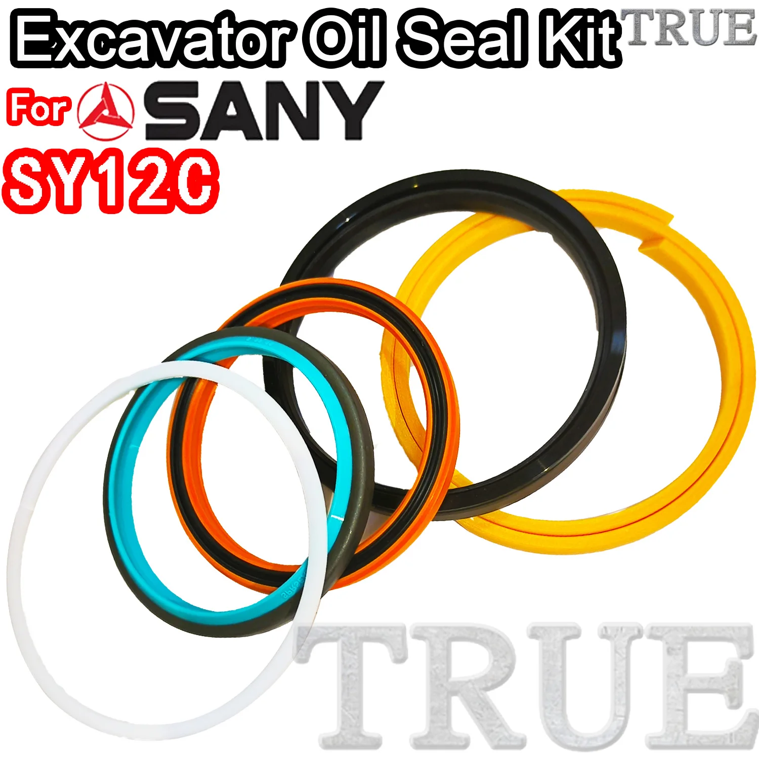 For SY12C Sany Oil Seal Excavator Repair Kit Rebuild Parts MOTOR Piston Rod Shaft Replacement Dust Bushing FKM High Quality BOOM