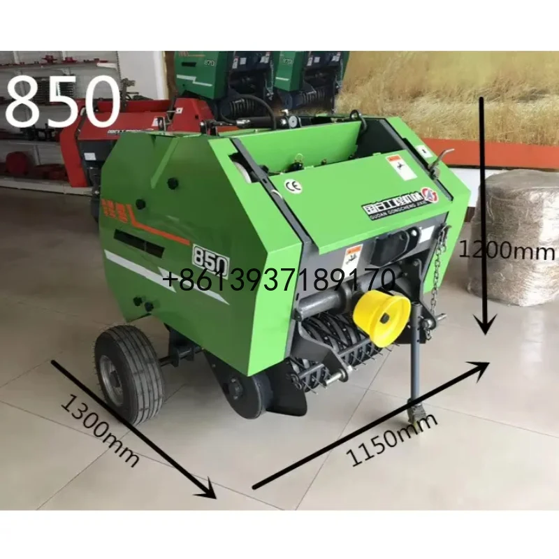 Agricultural Farm Tractor PTO Driven Mini Round Tractor Round Haybaler 850,870,1070,1090 for Sale