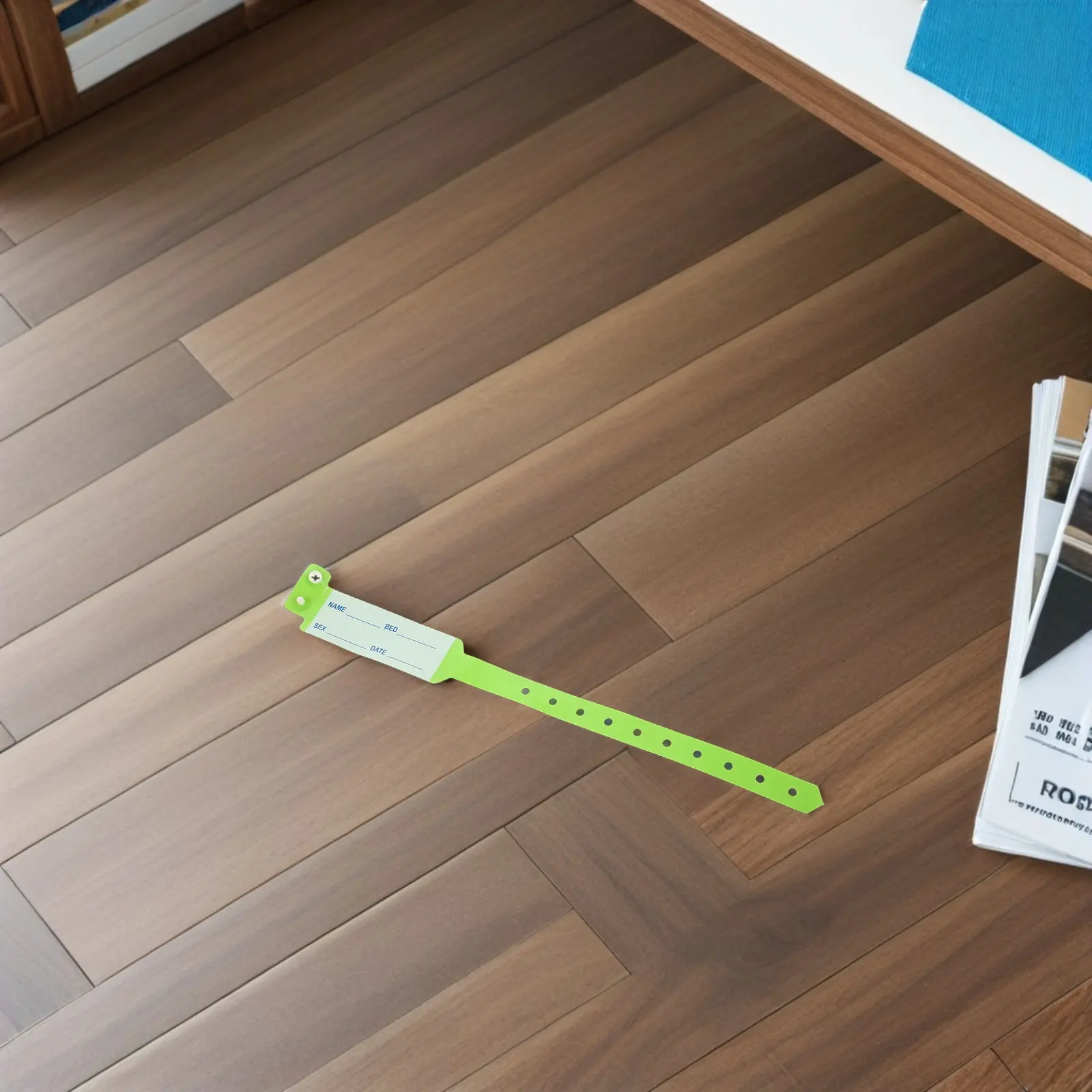 

100pcs Medical Wristband Hospital Identification Bracelet For Adult Patient Elderly Disposable Pvc Nursing Bands Writable Id