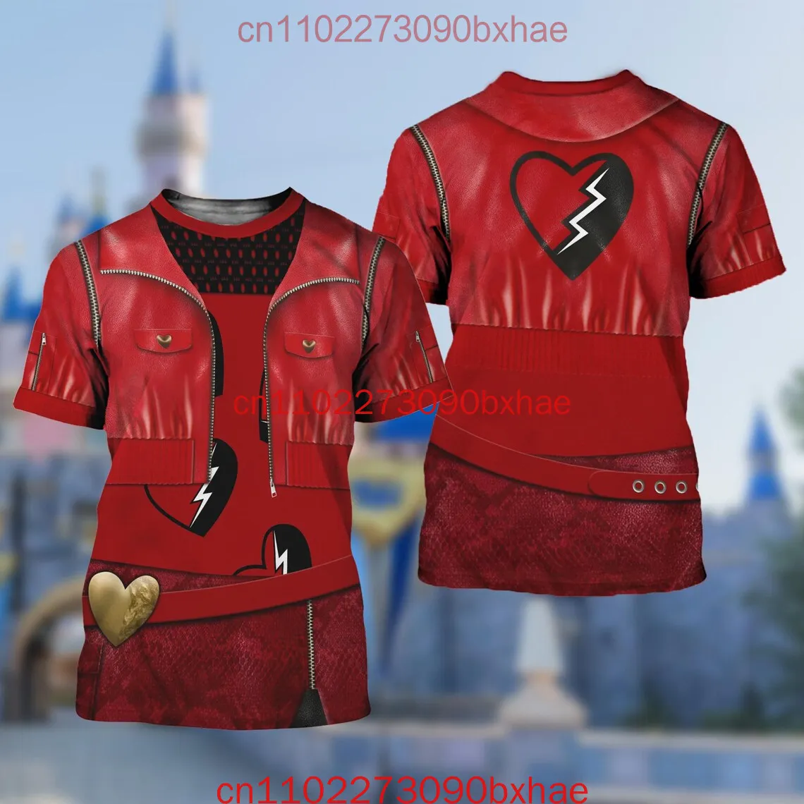 ディズニー ディセンダント コスチューム Tシャツ 3D プリント ハデス ディセンダント コスプレ衣装 メンズ レディース キッズ Tシャツ