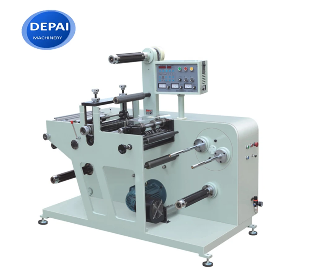 

Small Type Roll 320mm Adhesive Paper Label Rotary Die Cutting Slitting Machine
