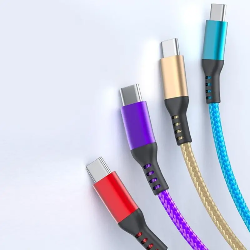 J78A Nylon Braided USB C Data Cord Fast Charging Cable 60W Fast Speed Charging Line