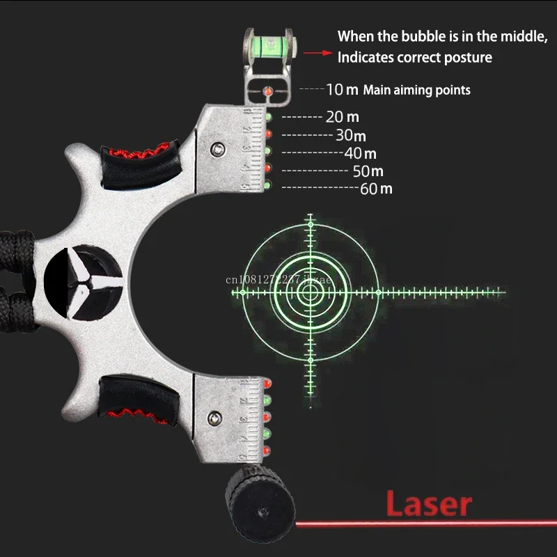 Laser Slingshot Fast Pressure Sling shot Outdoor Hunting and Shooting Tirachinas Super Potential Para Slingsshot