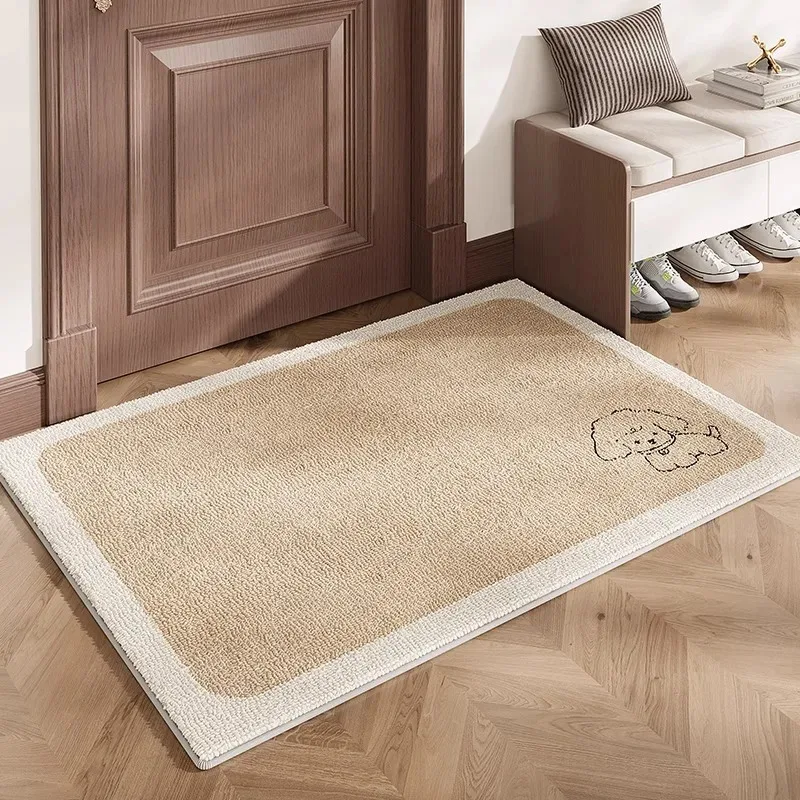 VIKAMA Modern Simple Welcome Door Mat Non-Slip Resistant Dirty Indoor Area Carpet Kitchen Bedroom Floor Mat Home Decoration