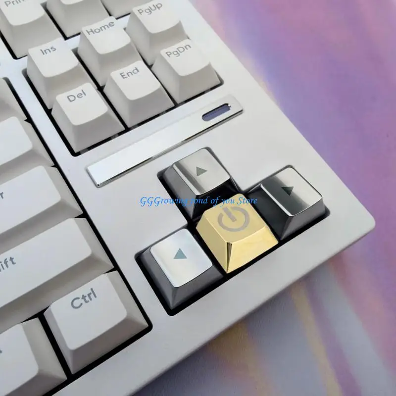 H9EB Elegant ESC Keycap, aleación zinc con cubiertas botones grabado láser para teclados mecánicos aduanas