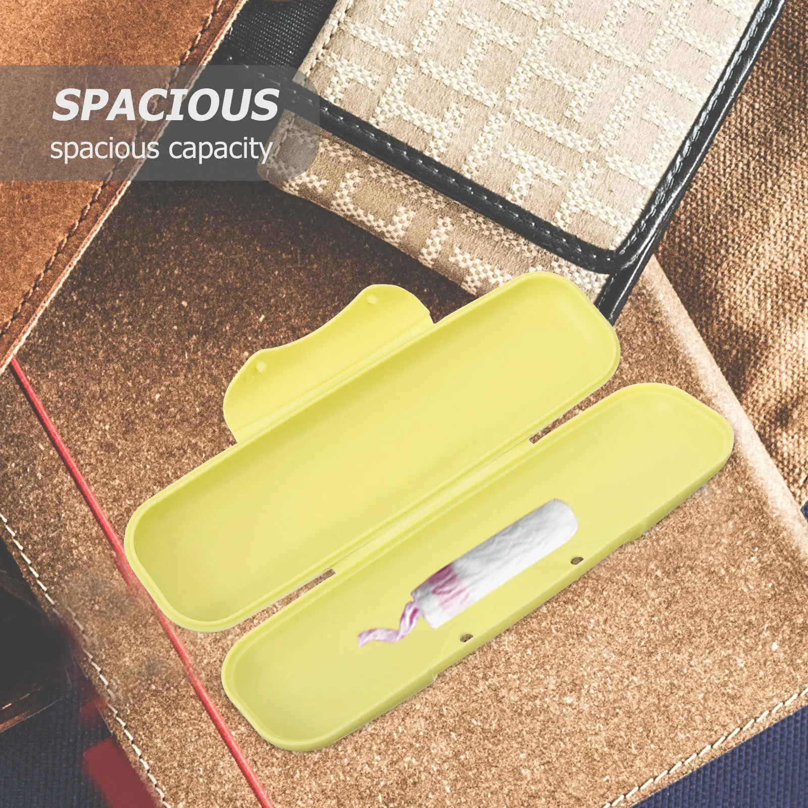 2Pcs Tampon Storage Box Safe Comfortable Sanitary Holder Countertop Period Organizer Simple Beautiful Design Tampon Accessory