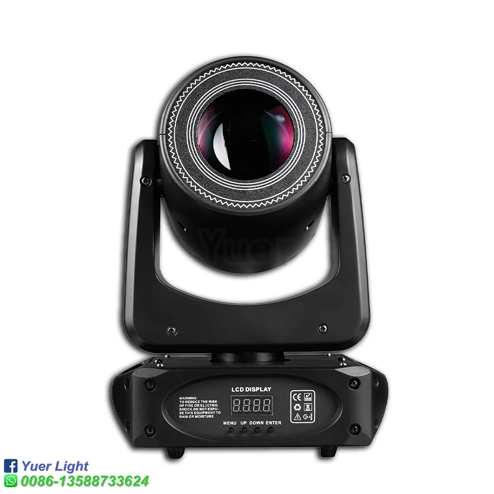 Imagem -02 - Yuer-moving Head Lighting Spot Beam 18 Face Prism Rotativo para Equipamentos Disco Ball dj Concert Alta Qualidade 100w 120w Pcs