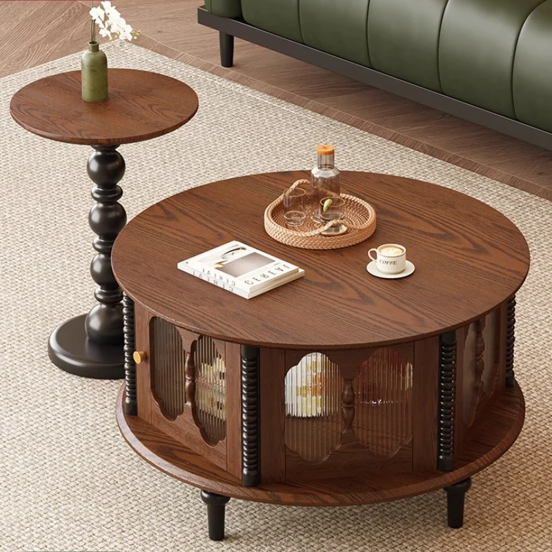 

Wood Designer Coffee Table Decoration Modern Organizer Aesthetic Coffee Table Quality Creativity Mesa Auxiliar Salon Furniture
