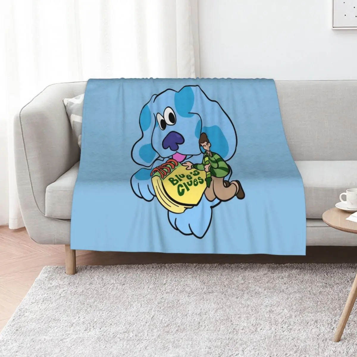 Couverture décorative Blue's Clues, couverture confortable, cadeau d'anniversaire pour lui et elle
