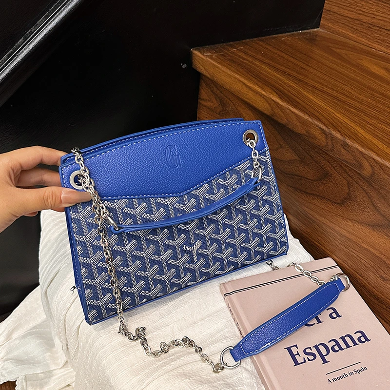 Элегантная женская сумка через плечо с ремешком-цепочкой, классическая модная женская сумка, роскошная дизайнерская женская сумка через плечо