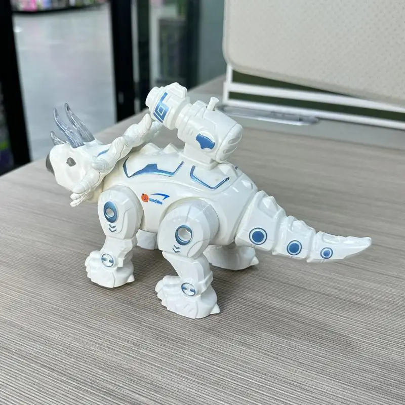 Set di giocattoli interattivi per dinosauri robot T-Rex, presenta lancio di proiettili, luci e suoni