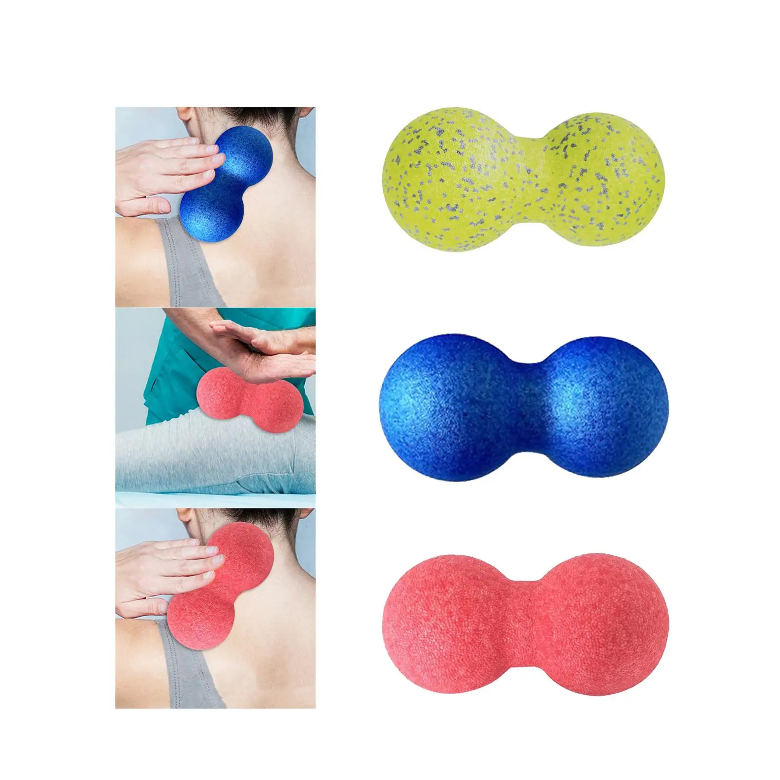 

Peanut Massage Ball Fascia Ball for Muscle for Back Back Massage Foot Massager Massage Roller for Exercise Fitness