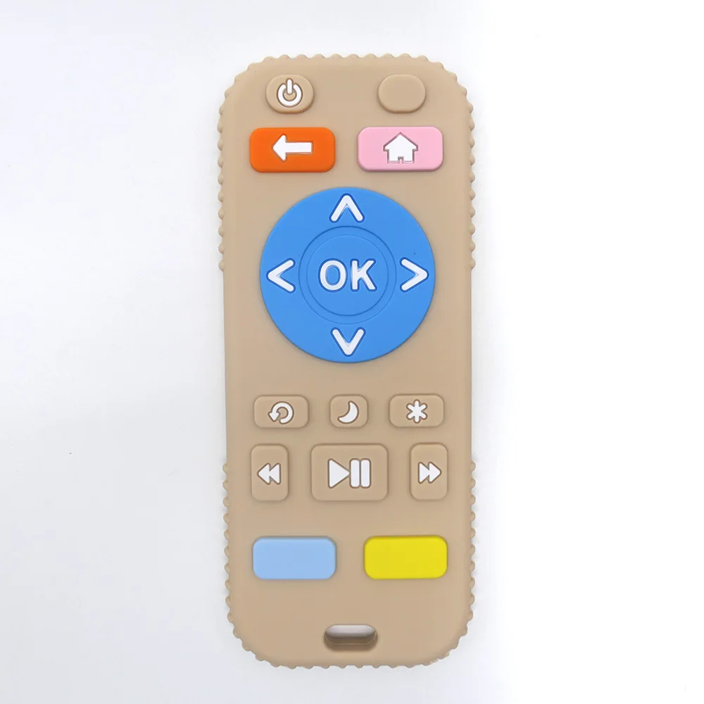 Silicone Teething Toy Remote Control Design Specifically designed for infants during the teething phase Daily soothing toy