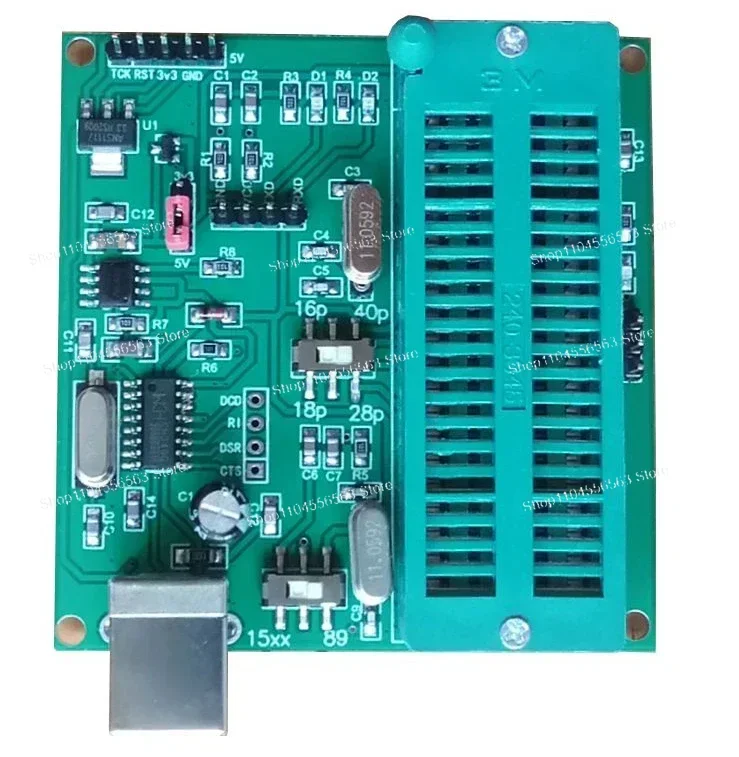 2pcs   Single Chip Microcomputer Programmer ISP Downloader Program Burner USB to TTL Chip/STC89-10-11-12-15