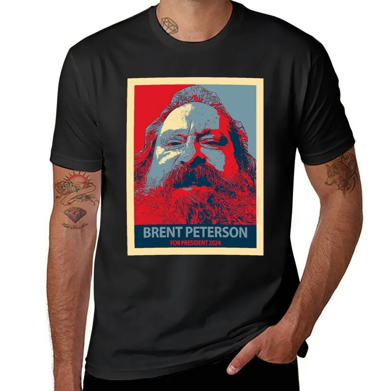 Brent Peterson T-Shirt tops Short sleeve tee oversizeds oversized t shirt men