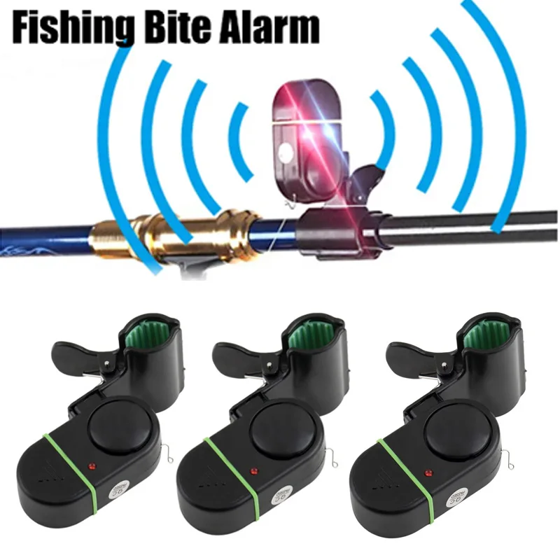 LED light electronic fish bite alarm for easy detection of fish hooks and bait installation portable fishing tool accessories