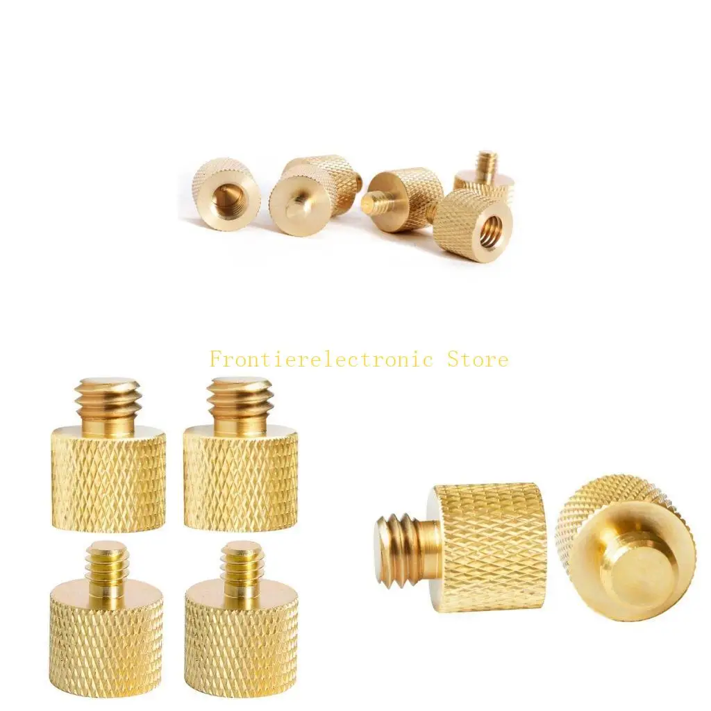 

G8DB Copper 1/4 Female to 3/8 Male Tripod Thread 1/4 Male to 3/8 Female Adapter Mount