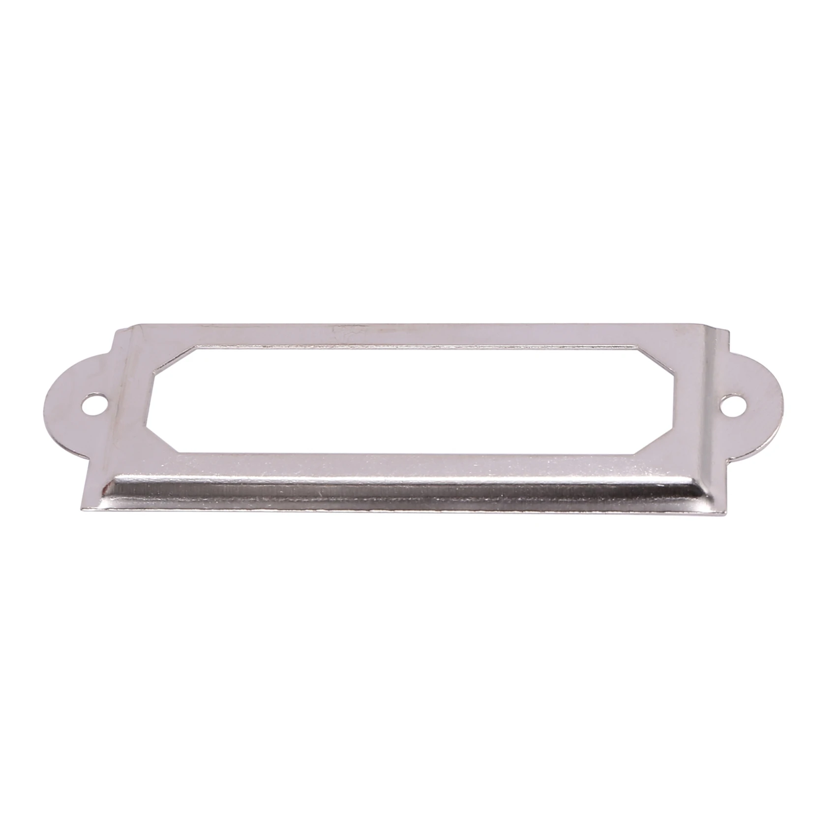 40 set Office Library File Drawer Cabinet Card Tag Label Holder Metal Frame (Silver Tone)