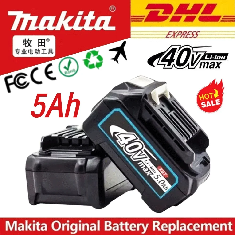 

Makita 40V MAX XGT Lithium Ion Battery 5.0AH/5000mAh Original Battery BL4020 BL4025 BL4040 BL4050 BL4080