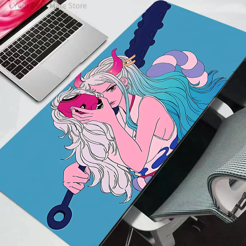

Mouse Pad One Piece Large Rubber PC Computer Gaming Accessories Mousepad Desk Mat Locking Edge Gamer Carpet Durable anime