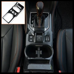 Car Gear Shift Panels Decor Cup Holder Panels Sequins Cover Frame Styling For Subaru XV Crosstrek GT 2018-2021 Auto Accessories