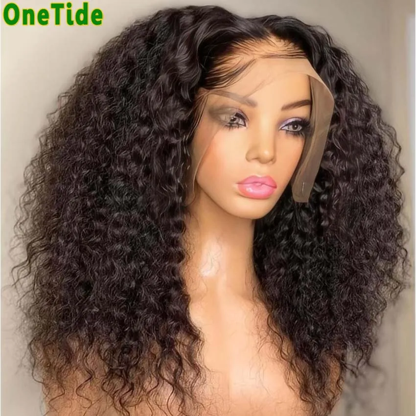 250 Density 13x4 Lace Frontal Human Hair Wigs Deep Wave 4x4 Lace Human Hair Curly Human Hair Wigs For Women Brazilian Remy Hair