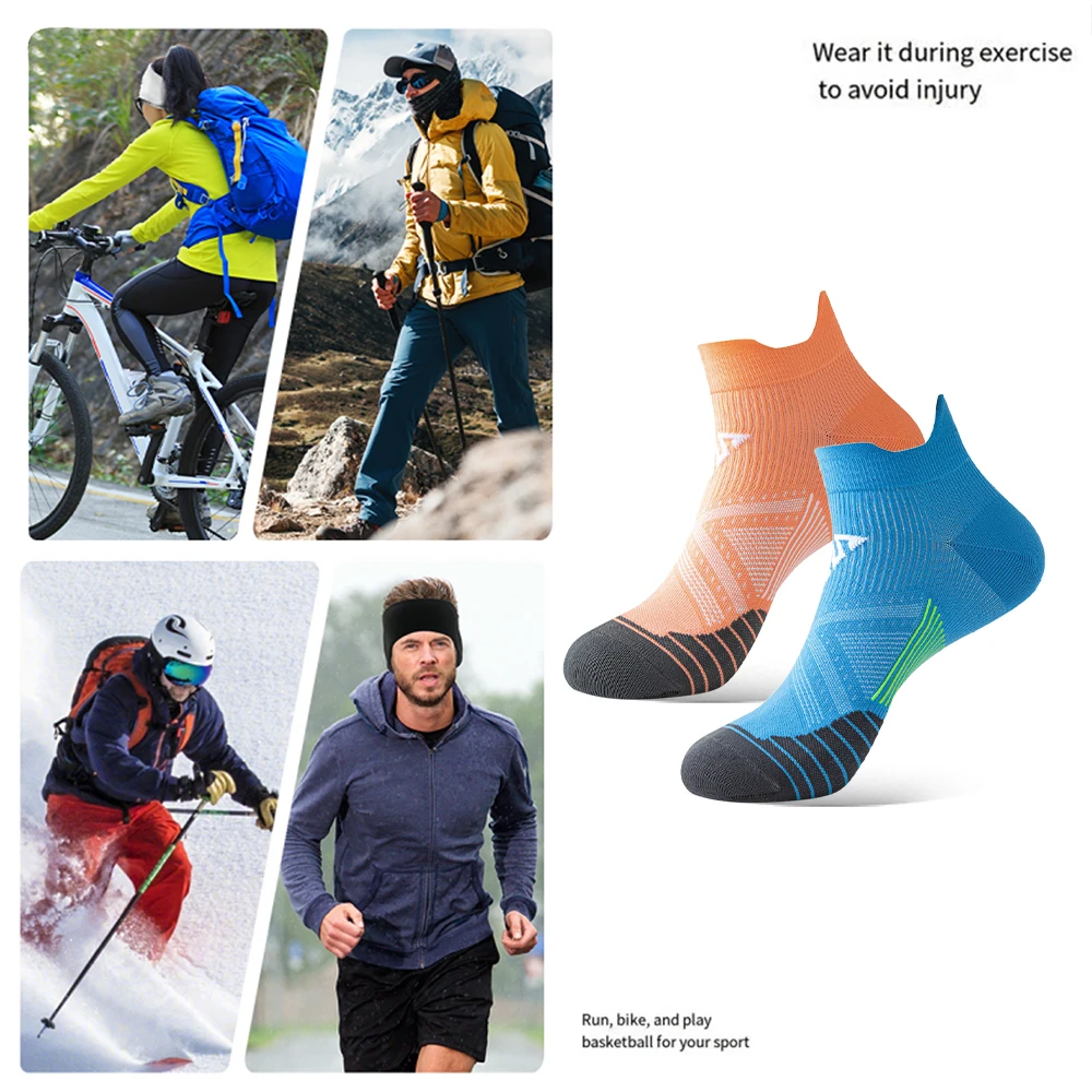 WRELS Compression Socks Professional Marathon Quick Dry Socks Elastic Footwear Sports Socks Breathable Running Fitness