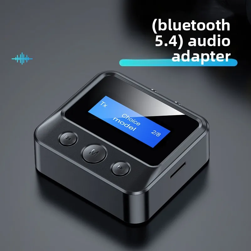 Bluetooth 5.4 Audio Transmitter Receiver Wireless Adapter USB AUX RCA Output for TV Headphones Car Home HIFI Stereo System